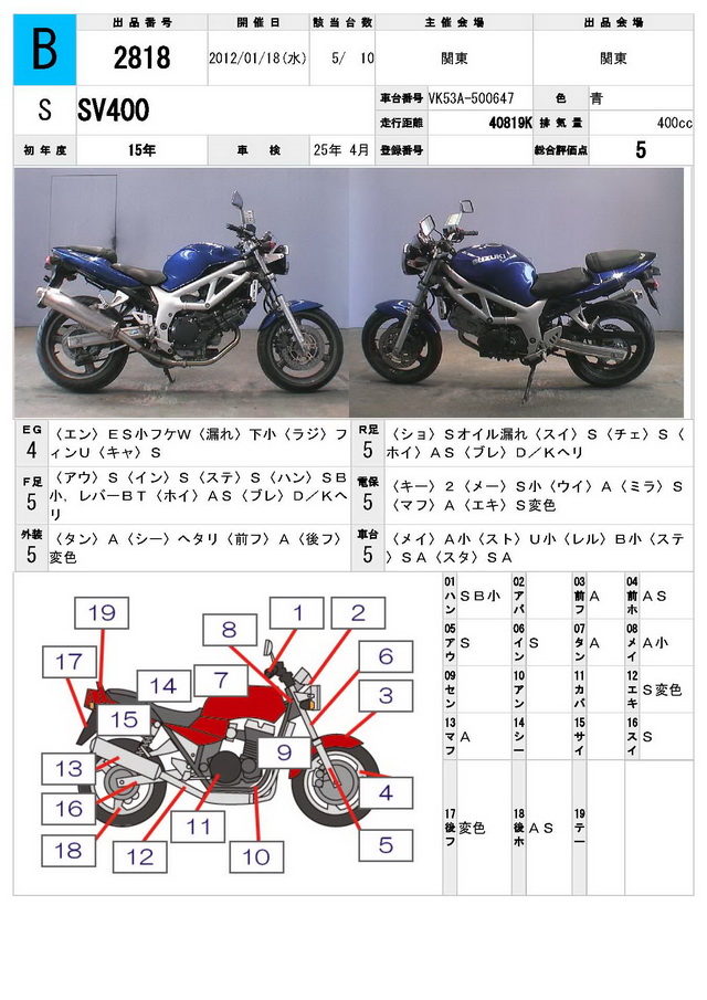 Купить мотоцикл Suzuki SV400 2003 фото 1